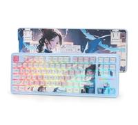 Redragon K728 Pro SE 80% 87 Teclas Wireless Gasket RGB Gaming Keyboard 3-Modus Mechanical Keyboard Hot-Swap Hot-Swap Sockets, 5 Capas de amortiguación de Ruido, interruptores lineales Hi-Fi, US Layout