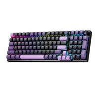 Redragon K740 Pro - Teclado inalámbrico RGB para Juegos de 98 Teclas, Teclado mecánico PBT de 3 Modos con Base de Aluminio sólido, Control de Perilla dedicado y Enchufe de Intercambio en Caliente