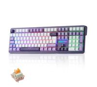 Redragon K745 PRO QWERTZ Teclado inalámbrico Gasket RGB Gaming | 100% disposición Hot-Swap 4 teclas de acceso rápido adicionales USB-C / BT / 2,4 GHz 5 capas de reducción de ruido PBT
