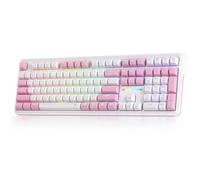 Redragon K745 PRO - Teclado inalámbrico RGB para juegos, teclado mecánico de 108 teclas con 4 teclas de acceso rápido adicionales, enchufe de intercambio en caliente, amortiguación de ruido de 5 capas