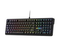 Redragon K745 - Teclado mecánico para juegos RGB con junta de cable, 108 teclas con 4 teclas de acceso rápido adicionales, enchufe intercambiable en caliente mejorado, amortiguación de ruido de 5
