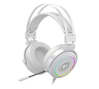 Redragon Lamia 2 H320W RGB Cascos Gaming Blancos - Auriculares con Microfono - Incluye Soporte - Cascos Potentes - USB - 7.1 Virtual - Headset para Juegos - PC Compatible