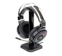 Redragon Lamia - Auriculares para juegos con sonido envolvente 7.1, control de volumen, cancelación de ruido, luz RGB, soporte, auriculares con cable, con micrófono para PC, PS4, color negro