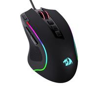 Redragon M612 Predator RGB - Ratón óptico con Cable de 8000 dpi con 11 Botones programables y 5 Modos retroiluminados, Software Compatible con Botones de Disparo rápido