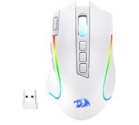 Redragon M612 Pro Ratón Gaming 3 Modos RGB 8000 dpi Blanco
