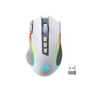 Redragon M612 PRO RGB BT 2.4G Gaming Gamer Mouse, Óptico Inalámbrico 8000 DPI 9 Botones Programables 7 Modos Retroiluminados, B