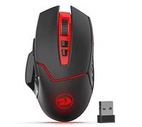 Redragon M690-1 Ratón inalámbrico para Juegos con Cambio de dpi, 2 Botones Laterales, 2400 dpi, diseño ergonómico, 8 Botones, Color Negro