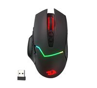 Redragon M690 Pro - Ratón inalámbrico para Juegos, 8000 dpi con Cable/inalámbrico con tecla de Disparo rápido, 8 Botones Macro, diseño ergonómico para PC/Mac/portátil, Color Negro