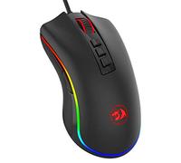 Redragon M711 COBRA Raton Gaming RGB Windows, Sensor Pixart P3325 10,000 DPI, 8 Botones Programables, Memoria integrada, Interruptores 20 Millones clics, Cable mallado. Raton Gamer PC Compatible