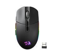 Ratón óptico inalámbrico para juegos Redragon M719 Pro, 8 botones programables, RGB 10.000 DPI, ratón ergonómico para juegos de ordenador y PC Negro