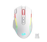 Redragon M810 MAX - Ratón inalámbrico para juegos de 3 modos, 12000 DPI con cable/inalámbrico RGB con tecla de disparo rápido, 8 botones macro, capacidad de energía fiable de 188 horas para PC/Mac