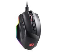 Redragon M813 - Ratón para juegos RGB con cable y rueda de desplazamiento de modo dual 4D, ratón óptico ergonómico con máx. 16.000 DPI, sensor de alta precisión 3333, 7 botones macro, software
