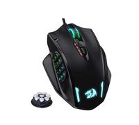 Redragon M908 RGB retroiluminación LED USB ratón para juegos con cable 18 botones de ratón programables 12400 DPI Blanco