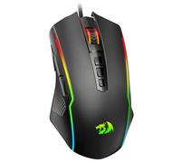 Redragon M910-K - Ratón RGB para Juegos con Cable con 9 Botones Macro programables, retroiluminación RGB Croma, 8000 dpi Ajustable, Ratones para Juegos de PC con botón de Fuego para Windows/Mac,