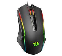 Redragon M910-K - Ratón RGB para Juegos con Cable con 9 Botones Macro programables, retroiluminación RGB Croma, 8000 dpi Ajustable, Ratones para Juegos de PC con botón de Fuego para Windows/Mac,