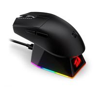 Redragon M999 Ratón Gaming Inalámbrico, Ratón Tri-Modo con Base de Carga Magnética RGB, dpi Ajustable hasta 45000, 4 Botones Programables, Diseño Ergonómico para PC Portátil Mac