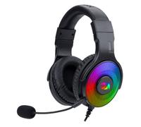 Redragon Pandora 2 H350 RGB Cascos Gaming - Audio de Alta Definición + Potentes Bajos - Auricular Gaming con Micrófono extraíble, Almohadillas Grandes - Funciona en PC/PS4/XBOX One/NS (Negro)