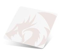 Redragon PG1M - Alfombrilla de ratón de cristal, superficie de precisión ultra lisa con base antideslizante, fácil de limpiar, alfombrilla de mouse dura para juegos, 330 x 330 x 3,7 mm, color blanco