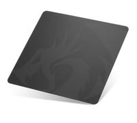 Redragon PG1M - Alfombrilla de ratón de cristal, superficie de precisión ultra lisa con base antideslizante, fácil de limpiar, alfombrilla de mouse dura para juegos, 330 x 330 x 3,7 mm, color negro