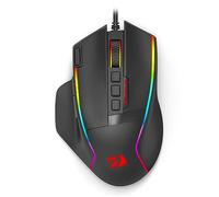 Redragon Ratón Gaming, Ratón para Juegos con Sensor Óptico de 26,000 dpi, Ratón Ergonómico con 9 Botones Programables y Edición de Macros, Botón de Enfoque, Ratón con Cable RGB Apto para PC/Mac