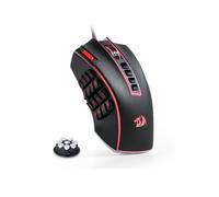 Redragon-ratón M990 MMO para juegos, Mouse con cable RGB de alta precisión de 32000 DPI, con 23 Botones programables, teclas Macro de 16 lados