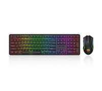 Redragon S163 Wilreess - Combo de teclado y mouse para juegos de 3 modos, teclado K689 PRO RGB de 108 teclas y mouse para juegos M693 de 8000 DPI