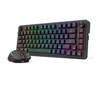Redragon S168 Teclados y ratones para juegos Combos Inalámbrico 3 Modos | Juego de teclado para videojuegos, 81 teclas, K673 PRO RGB Gasket 8000DPI M693
