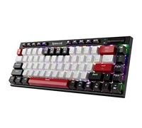 Redragon Teclado mecánico K635 intercambiable en caliente, retroiluminado RGB personalizado con control de volumen, Bluetooth/2.4G-inalámbrico/USB-C teclado compacto para juegos con interruptores