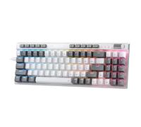 Redragon Teclado mecánico K655 75% RGB con Cable, Teclado mecánico de Intercambio en Caliente de 78 Teclas con Tablero de Cubierta de Aluminio, Mejorado y Teclas Macro/Multimedia integradas, US LAYOUT
