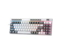 Redragon-Teclado mecánico K655 para juegos, dispositivo con cable RGB 75%, 78 teclas, interruptor rojo lineal silencioso