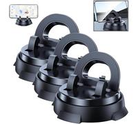 Redreeer Car Phone Holder Mount, Dashboard, Center Console, 360-Degree Rotatable Mobile Holder with Non-Slip Base, Strong Adsorption Car Holder, No Installation Required, Suitable for All Models(3pcs)