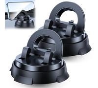 Redreeer Car Phone Holder Mount, Universal Fit Redreeer Dashboard Car Phone Mount, 360degree Rotatable Mobile with Base, Strong Adsorption, No Installation Required, Suitable for All Models (2PCS)
