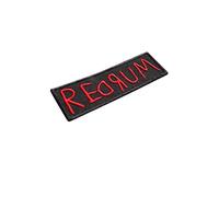 Redrum (Murder) Embroireder en rojo (Horrow of Stanley Kubrick, Stephen King), The Shining, Words, Horror, Movie, Friday 13, Killer bordado para planchar
