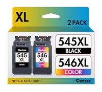 Redsee 545 XL 546 XL Cartuchos de Tinta Compatible Cartucho Tinta para Canon 545 y 546 XL PG-545XL CL-546XL para Canon Pixma TS3150 TS3151 MG2550S MG2550 MG2950 TR4550 TR4551 MX495 (Negra y Color)