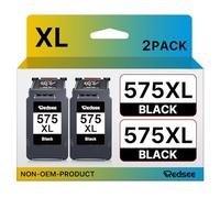 Redsee PG-575XL Cartuchos de Impresora Compatible con Canon 575 XL para Canon Pixma TS3550i TS3551i TR4750i TR4751i TR4751i (2 Negro)