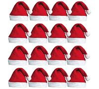 REDSTAR FANCY DRESS 100 Gorros de Papá Noel - Gorros de Navidad para Fiesta de Navidad o Disfraz de Papá Noel - Divertido Gorro Rojo de Papá Noel para Navidad