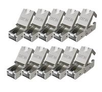 RedStar24 10 conectores RJ45 sin herramientas, Cat6a, fácil montaje, transferencia de datos LAN de alta velocidad, compatible con cables CAT6/7/8, ideal para redes domésticas y de oficina