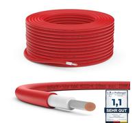 RedStar24 Cable Solar Premium 6mm² Rojo- 5m - Certificado TÜV SÜD - Resistente a rayos UV, flexible - Cable fotovoltaico PV para panel solar, inversor y regulador de carga - Alta durabilidad