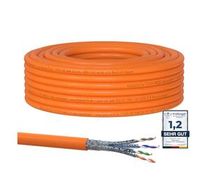 RedStar24 CAT 7 Cable Ethernet 15m - Cable de Red CAT7 LAN, Cobre, Cable de Datos CAT.7 Gigabit S/FTP, Categoría 7, Libre de Halógenos, PIMF, PoE, 10Gbit, Conexión de Red, 15 Metros