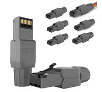 RedStar24 Conector RJ45 sin herramientas CAT 7 CAT 8 Conector de red para cable de instalación CAT8 CAT7 CAT6a LSA, conector crimpado LAN blindado hasta 40 Gbps 2000 MHz 8 unidades