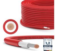 RedStar24 Premium Solar Cable 4mm² Rojo - 100m - resistente a los rayos UV, flexible, cable fotovoltaico, cable PV, cable de conexión solar para panel solar, inversor y regulador de carga, duradero