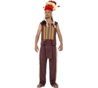 REDSUN - KARNIVAL COSTUMES Disfraz de jefe indio hombre - S