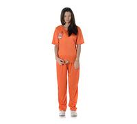 REDSUN KARNIVAL COSTUMES - Disfraz de prisionero para adultos, color naranja