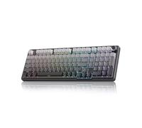 RedThunder K95-S - Teclado mecánico inalámbrico para juegos, diseño estadounidense, 96 teclas con teclado numérico, BT5.0/2.4G/USB-C, estructura gasketet, intercambio en caliente, RGB, teclas PBT