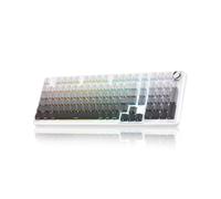 RedThunder K95-S Teclado mecánico inalámbrico para juegos, diseño QWERTY de EE. UU., 96 teclas con teclado numérico, BT5.0/2.4G/USB-C, estructura de gasketet, intercambio en caliente, RGB, teclas PBT