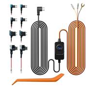 REDTIGER F7N Dashcam Hardwire Kit USB C Port Dashboard Camera Car Charging Kit 12V - 24V to 5V with Fuse Set, Low Voltage Protection for Dashcam Double 4 Fuses
