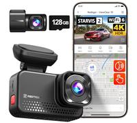 REDTIGER VC70 4K+2.5K Dash CAM Coche,STARVIS 2 IMX678 x Wondrix™ HDR Visión Nocturna con Luz Negra,WiFi 5.8GHz 30MB/s,Control por Voz,Pantalla Táctil,128GB de Memoria Card,Monitor de Aparcamiento