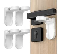REDTRON Bloqueo de Seguridad para Bebés, Pieza 4 Bloqueo de la Palanca de la Puerta para Niños con 3M Adhesivo, Bloqueo de Seguridad para Puertas, No se necesitan herramientas