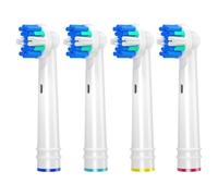 REDTRON Cabezal de cepillo de dientes compatible con Oral B, Floss Action cepillos eléctricos recargables Oral B, Aptos para la serie Vitality Pro Smart Genius de Cuidado Profesional, 4 piezas