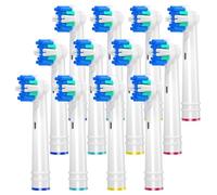 REDTRON Cabezal de cepillo de dientes compatible con Oral B, Floss Action cepillos eléctricos recargables Oral B, Aptos para la serie Vitality Pro Smart Genius de Cuidado Profesional, 12 piezas